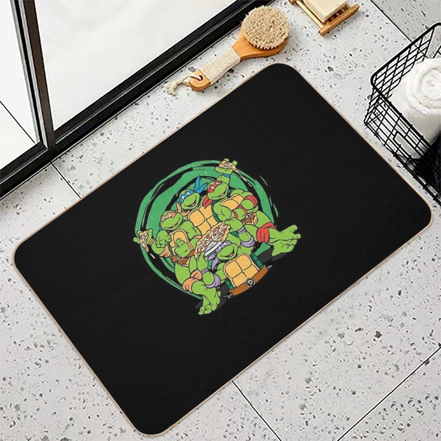 Teenage Mutant Ninja Turtles Awesome For Music Fan Easy Maintenance Bath Mat