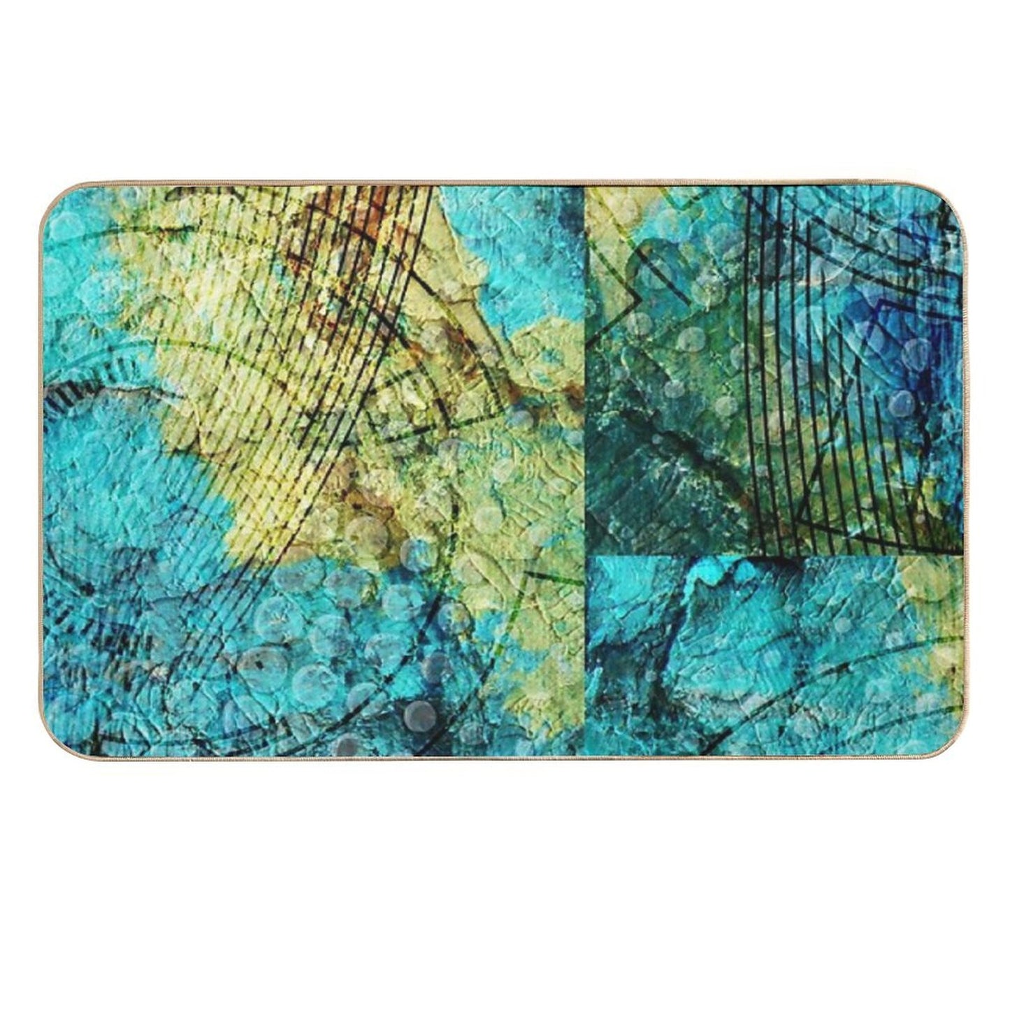 Turquoise Toxin-Free Bath Mat