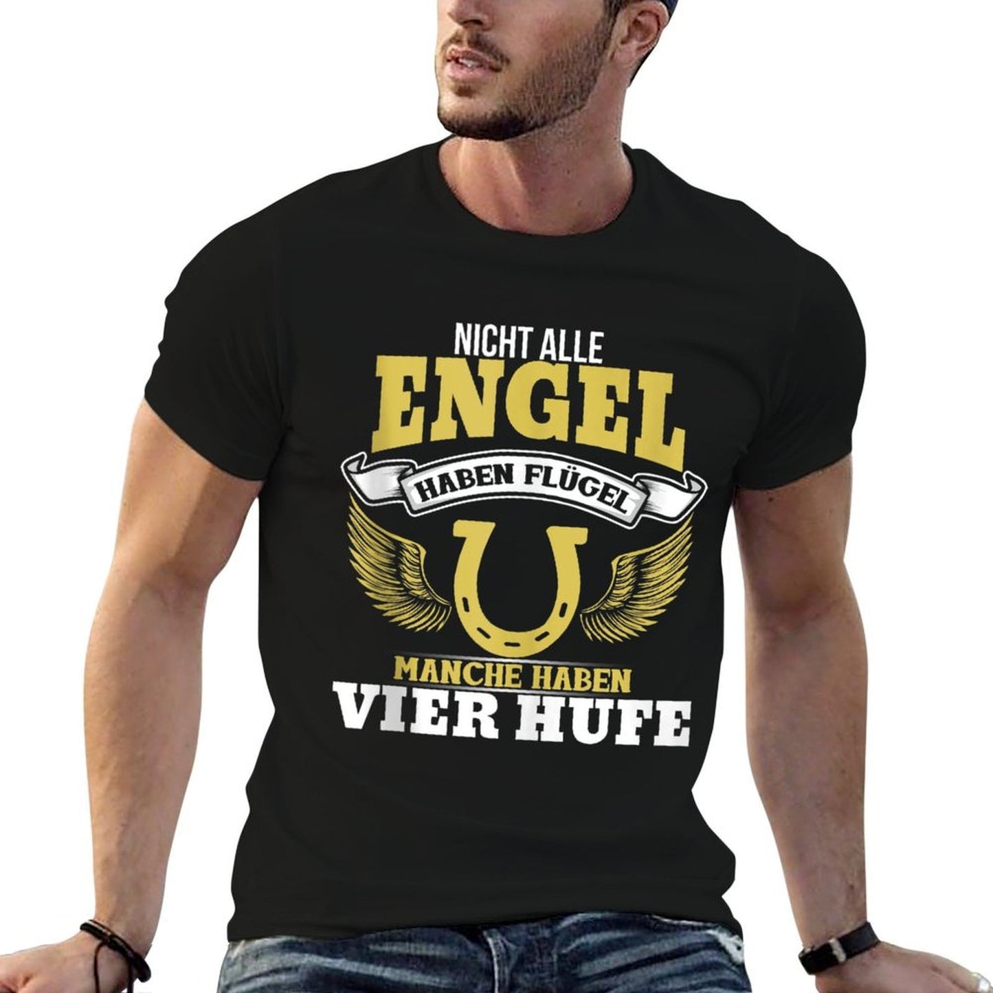 Not All Angels Have Wings Some Have Four Hooves High-quality Stitching T-Shirt