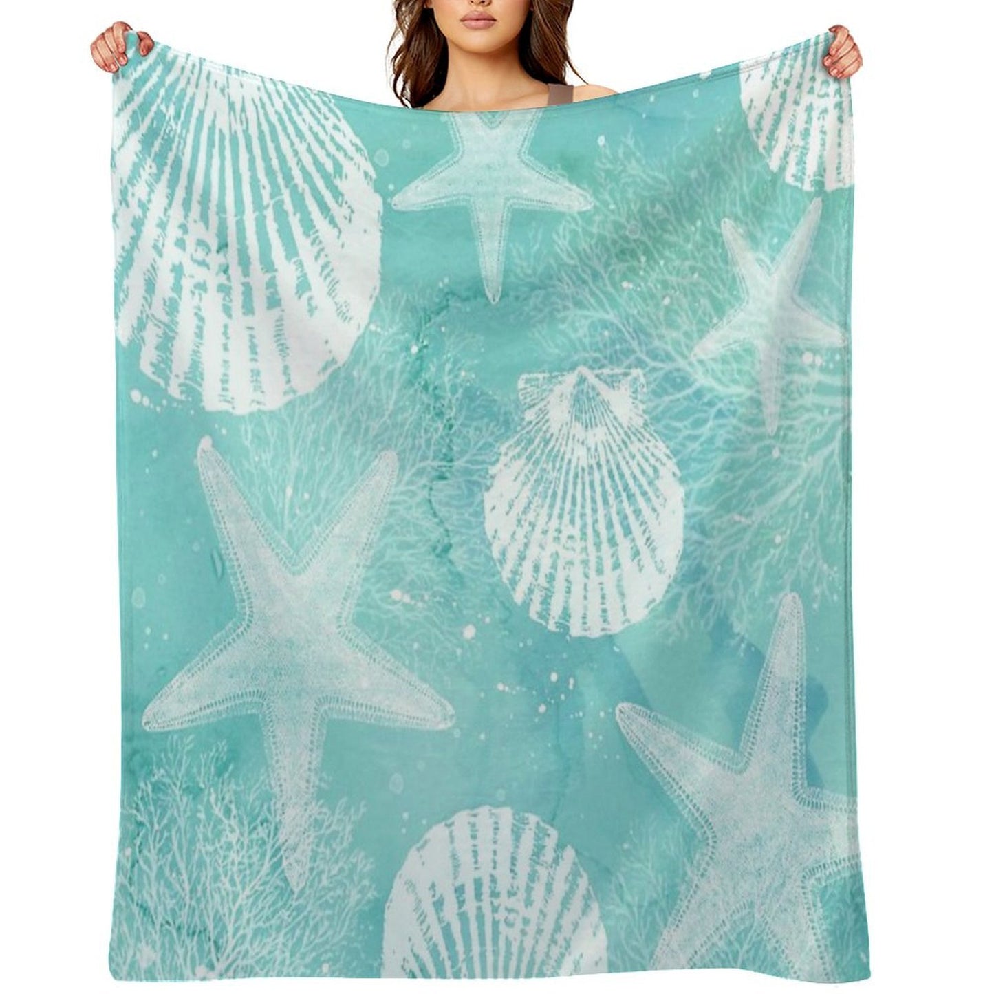 Coastal Travel-friendly Throw Blanket
