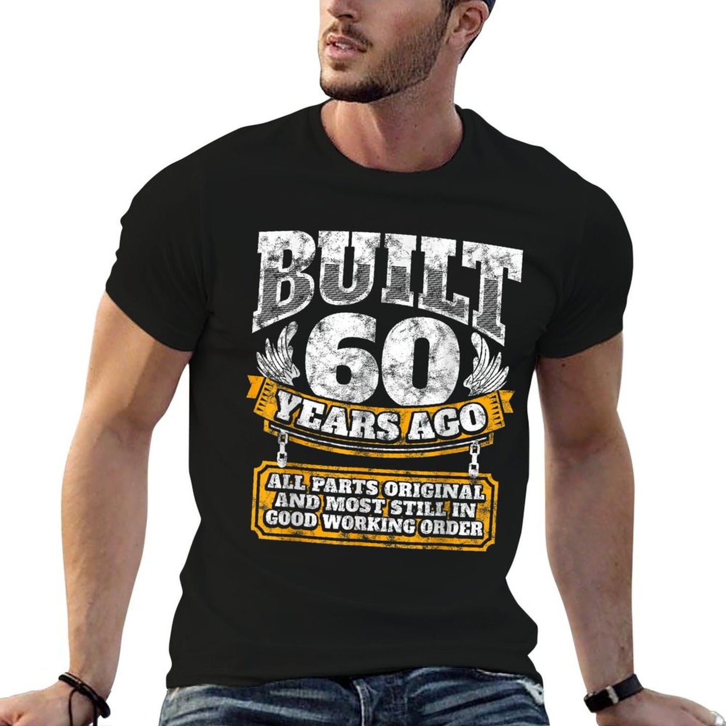 Funny 60th Birthday B-Day Gift Saying Age 60 Year Joke Summer-ready Fabric T-Shirt