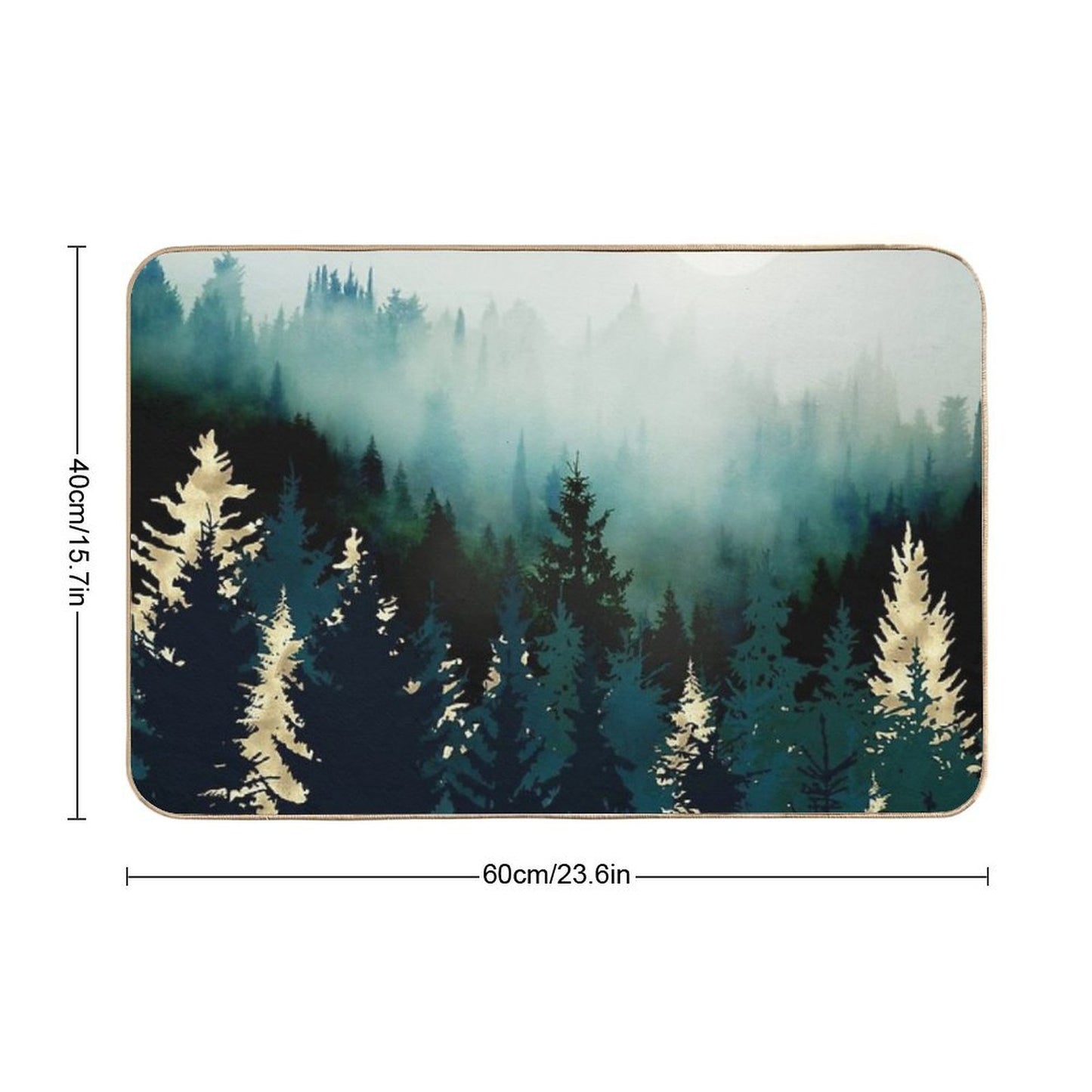 Forest Glow Repositionable Bath Mat