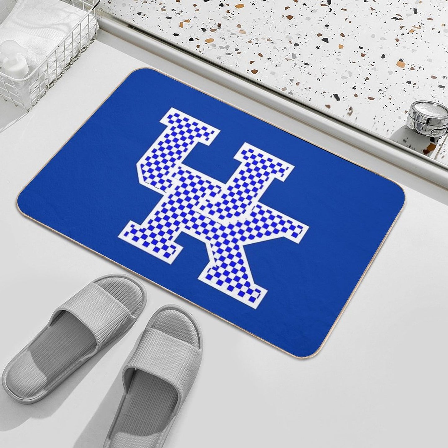 UK Logo Easy Maintenance Bath Mat