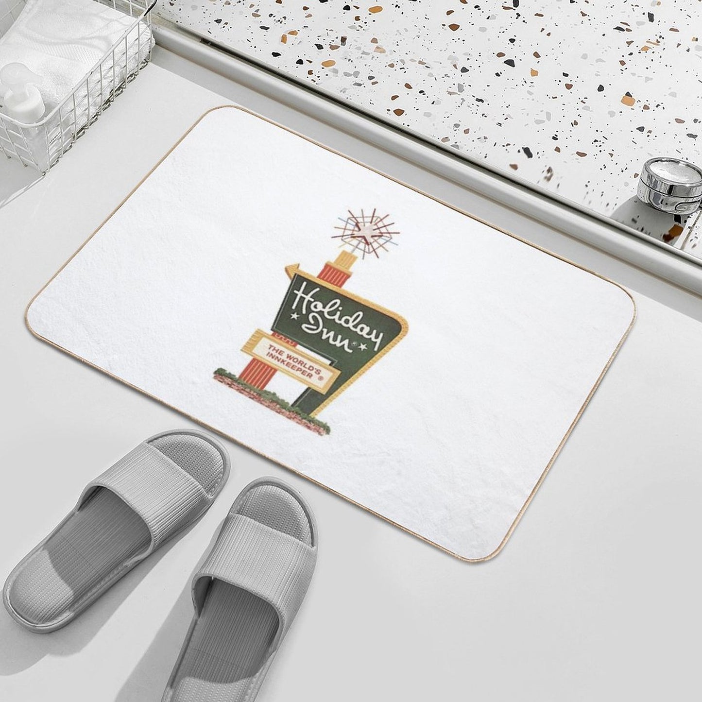 Iconic Holiday Inn Sign Toxin-Free Bath Mat