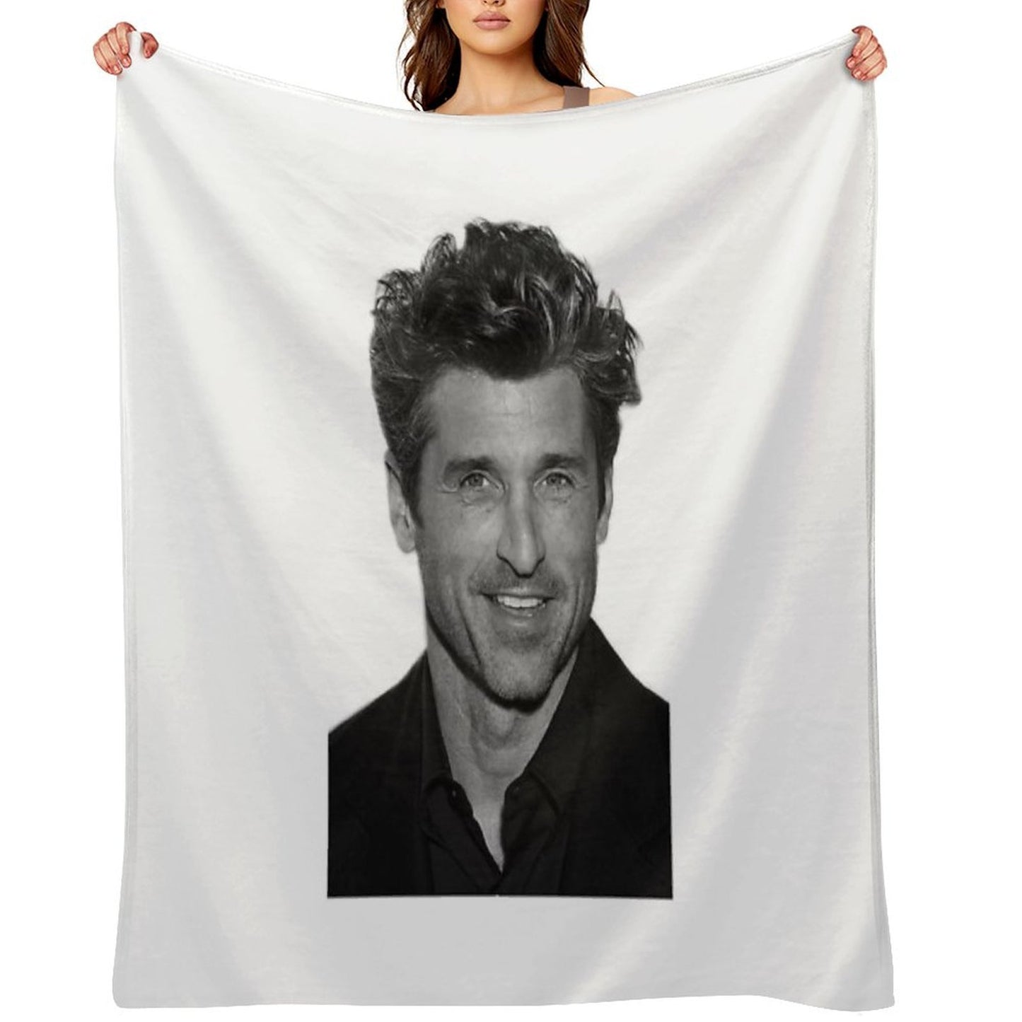 Patrick Dempsey Sustainable Throw Blanket