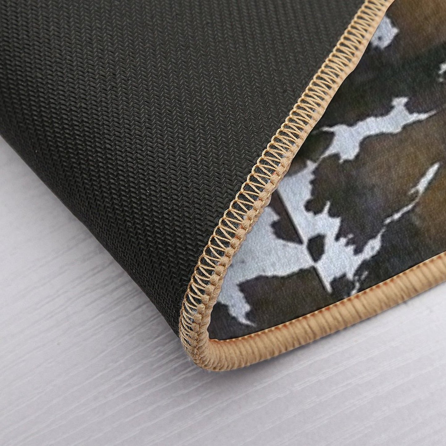 Brown Cowhide Absorbent Bath Mat