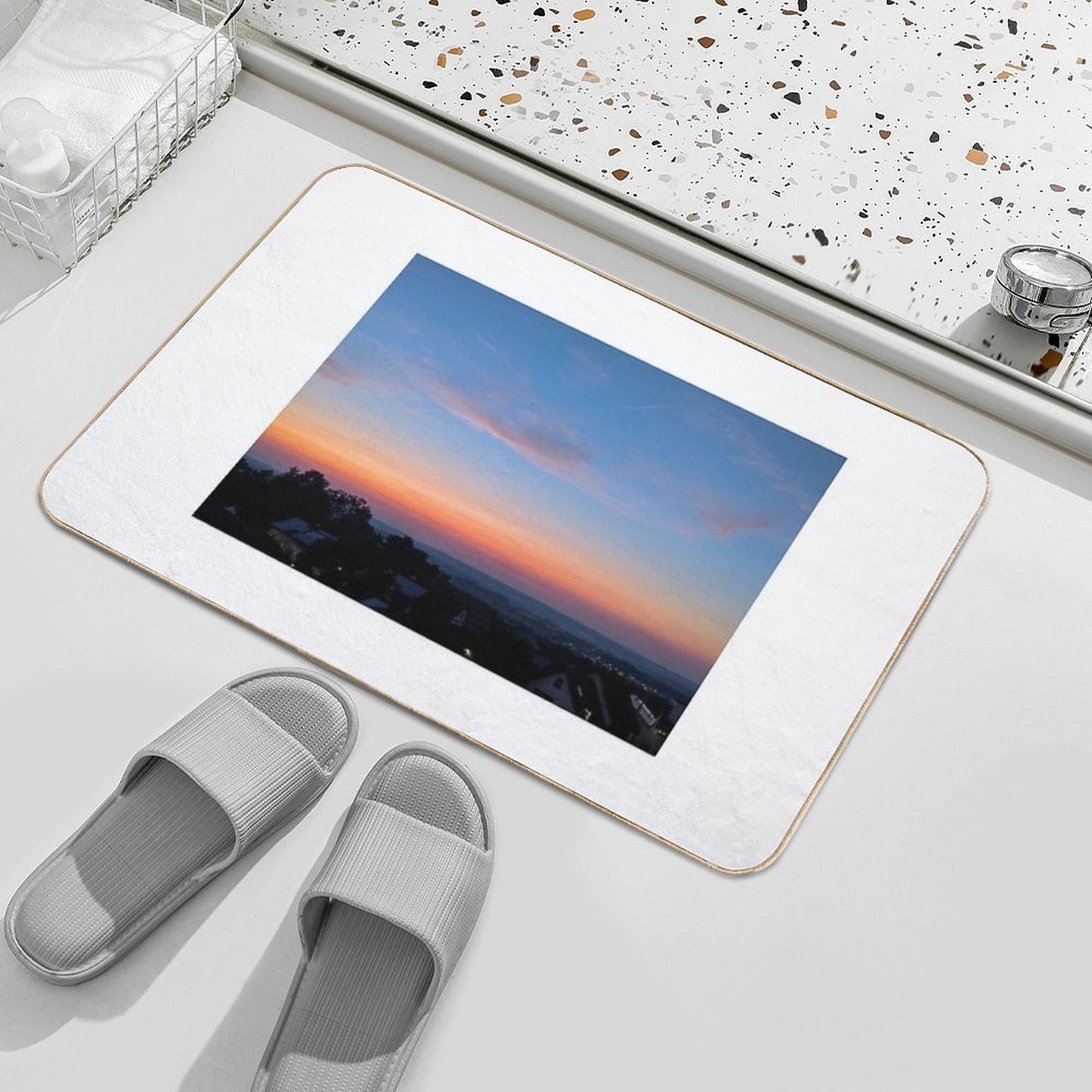 Sunset Slip-Resistant Bath Mat