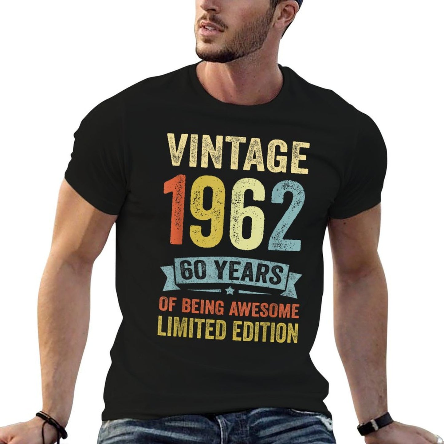 60 Year Old Gifts Vintage 1962 Limited Edition 60th Birthday Moisture-wicking T-Shirt