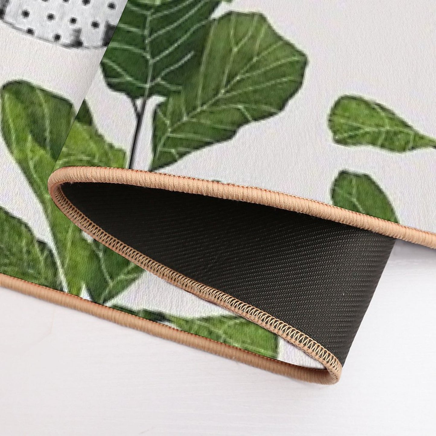 Fiddle Leaf Fig Tree Interior Plant Odorless Bath Mat