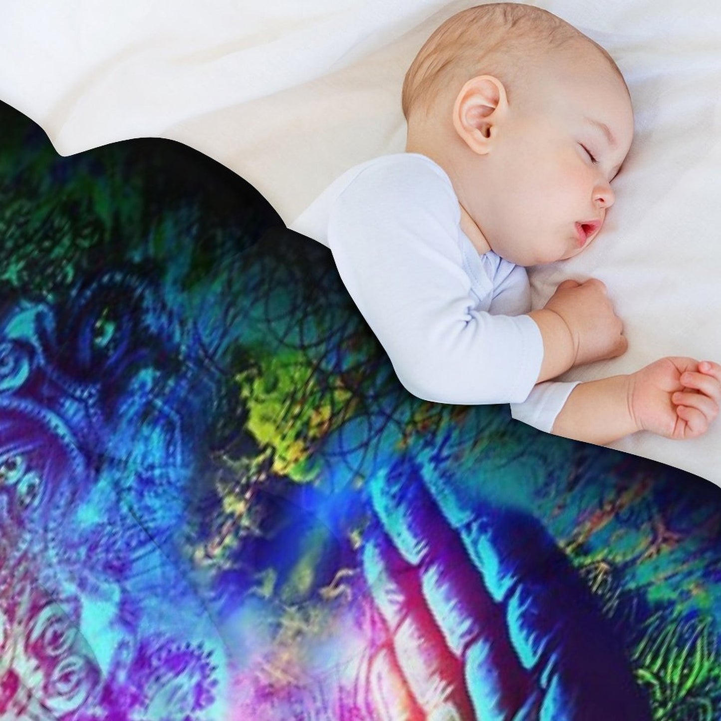 Transition to Butterfly Wrinkle-free Throw Blanket