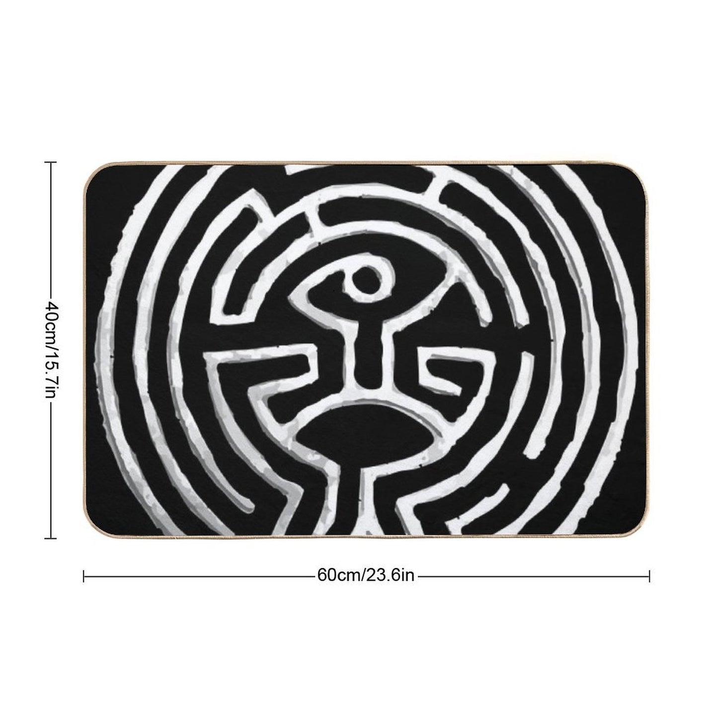 Westworld Maze Easy Maintenance Bath Mat