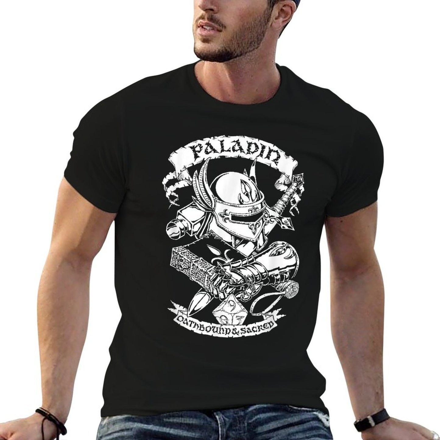 Fantasy RPG - Paladin Easy-care T-Shirt