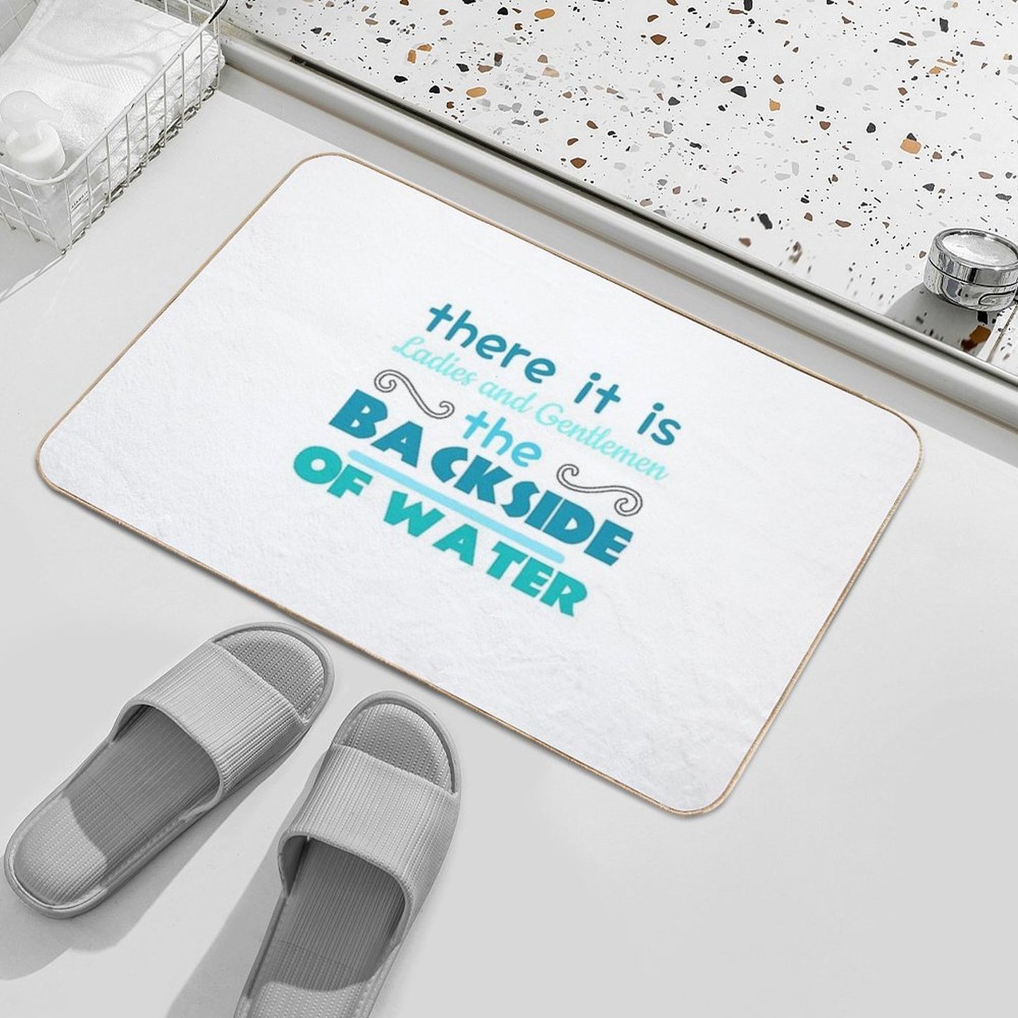 The Backside of Water-jungle Cruise Versatile Bath Mat