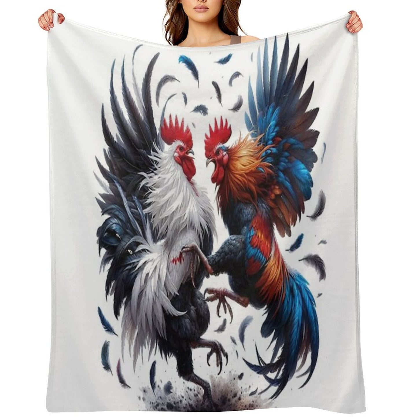 Peleas De Gallos Cockfighter Game Fowl Cockfighting Rooster Comfort Throw Blanket