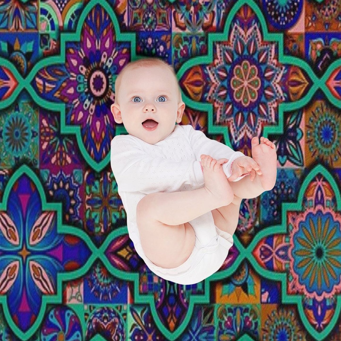 Native Boho Design Anti-pilling Throw Blanket