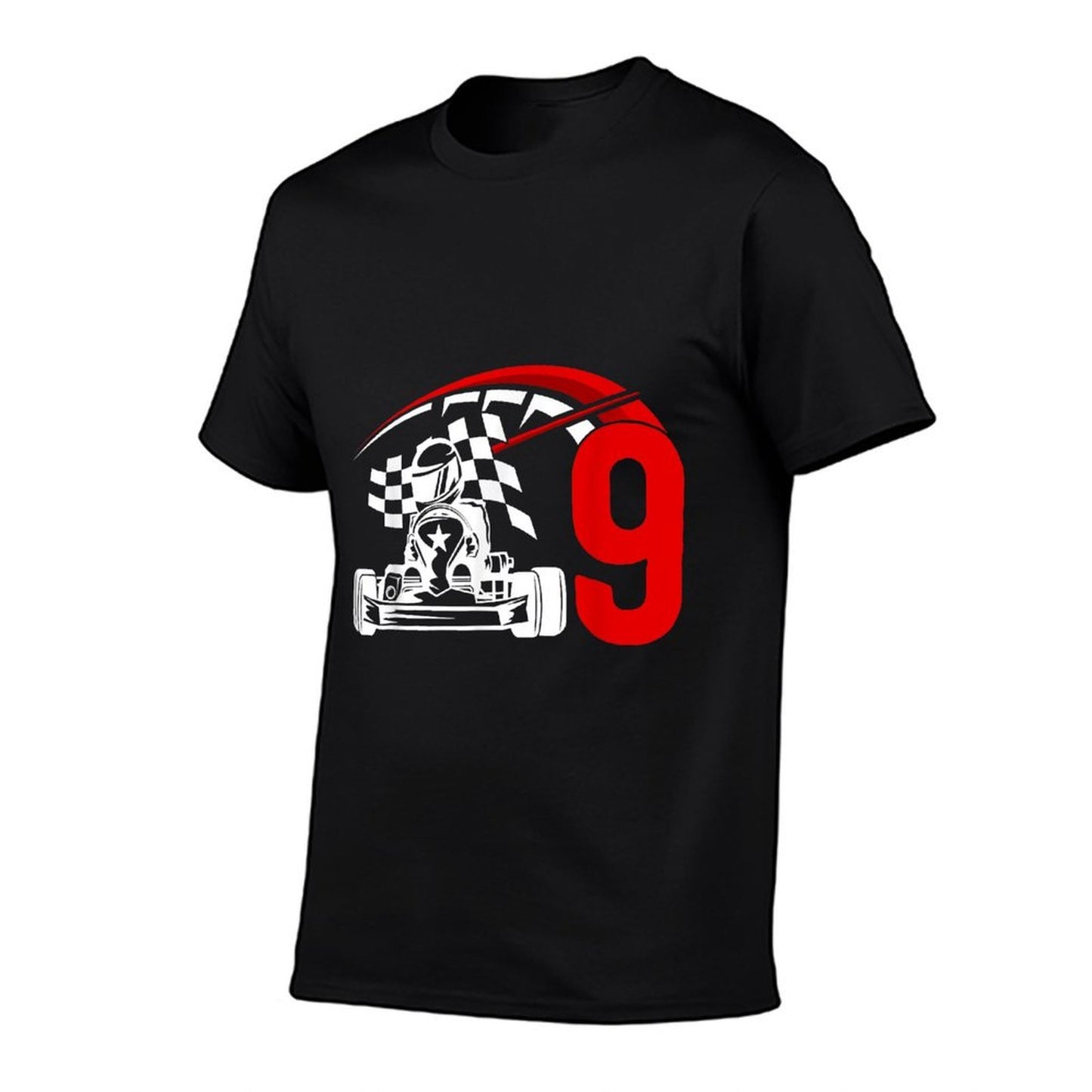 9th Birthday Go Kart Boy Nine Year Old Go Kart Racer Versatile T-Shirt