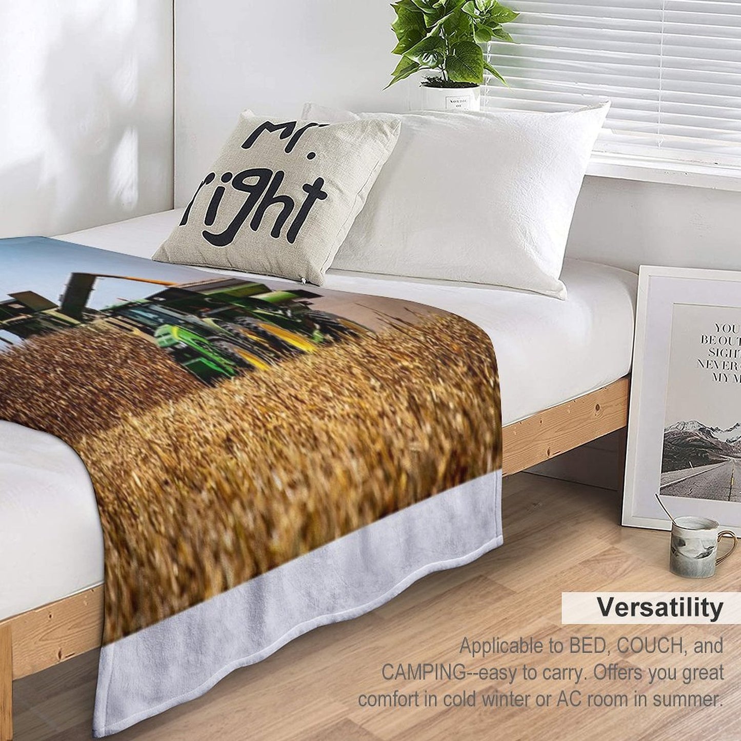 Corn Harvest Anti-pilling Throw Blanket