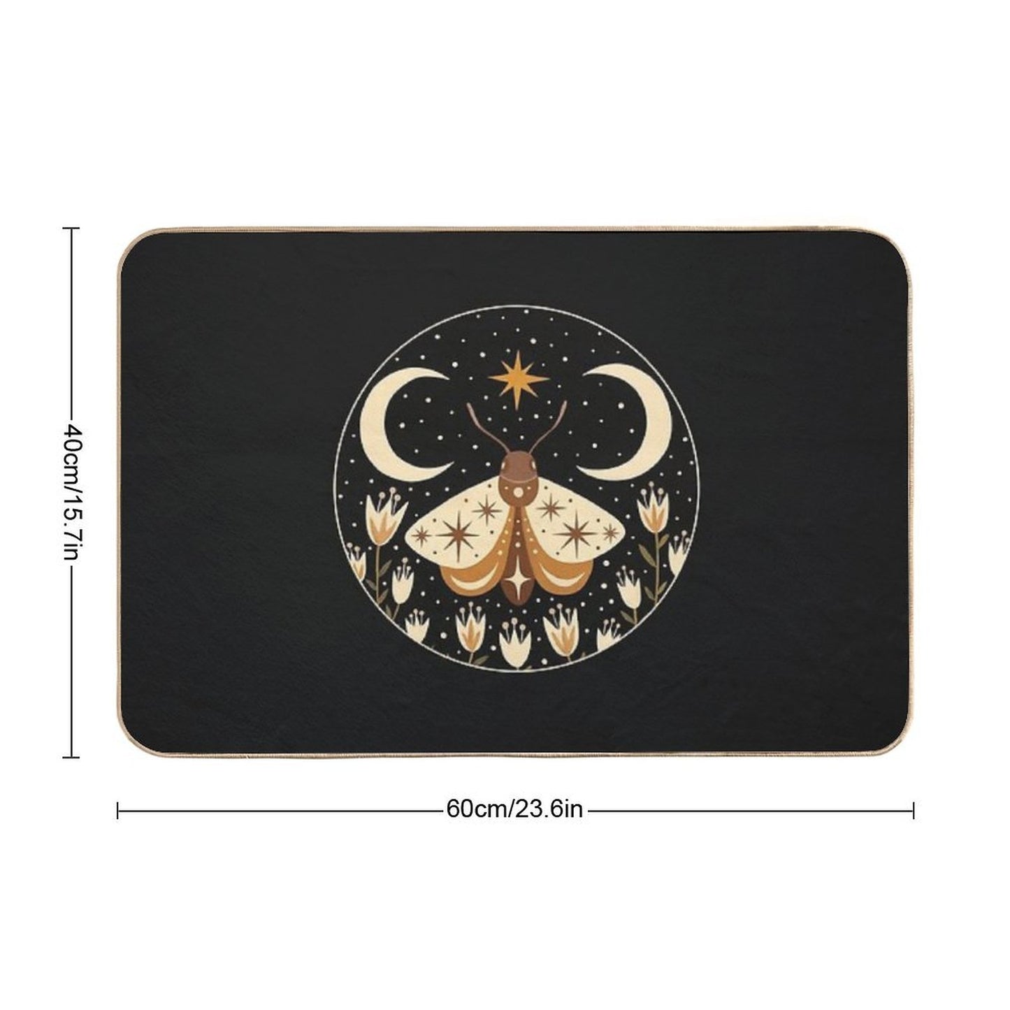 Between Two Moons Non-Slip Bath Mat