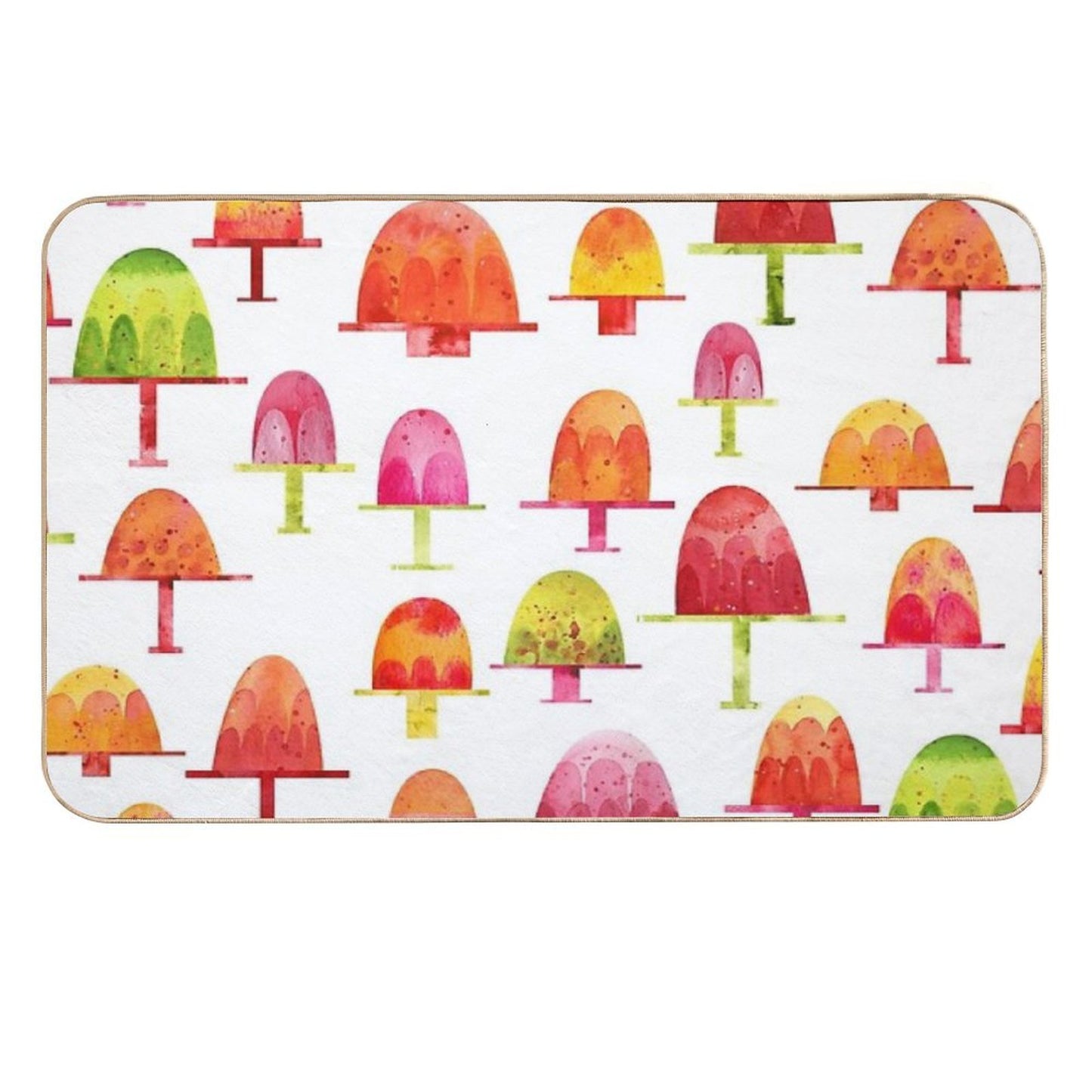 Jellies on Plates Rapid-Drying Bath Mat