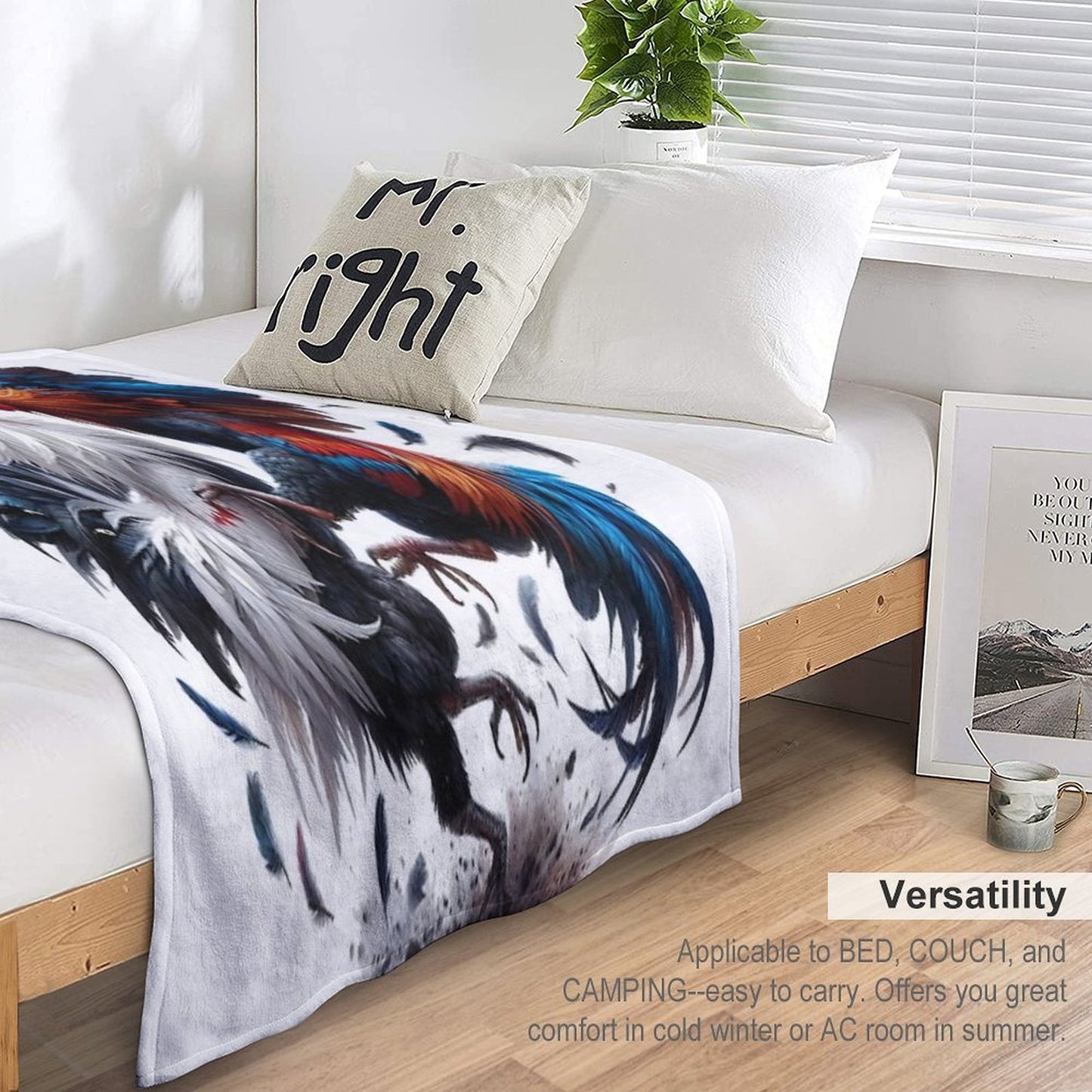 Peleas De Gallos Cockfighter Game Fowl Cockfighting Rooster Comfort Throw Blanket