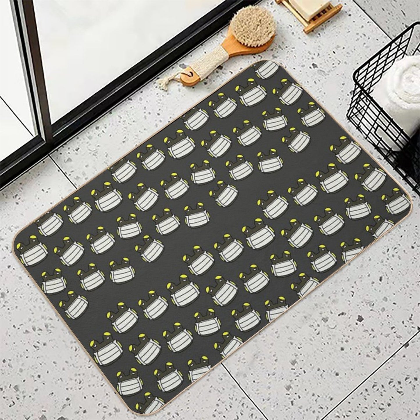 Raddle Print Pet-Safe Bath Mat