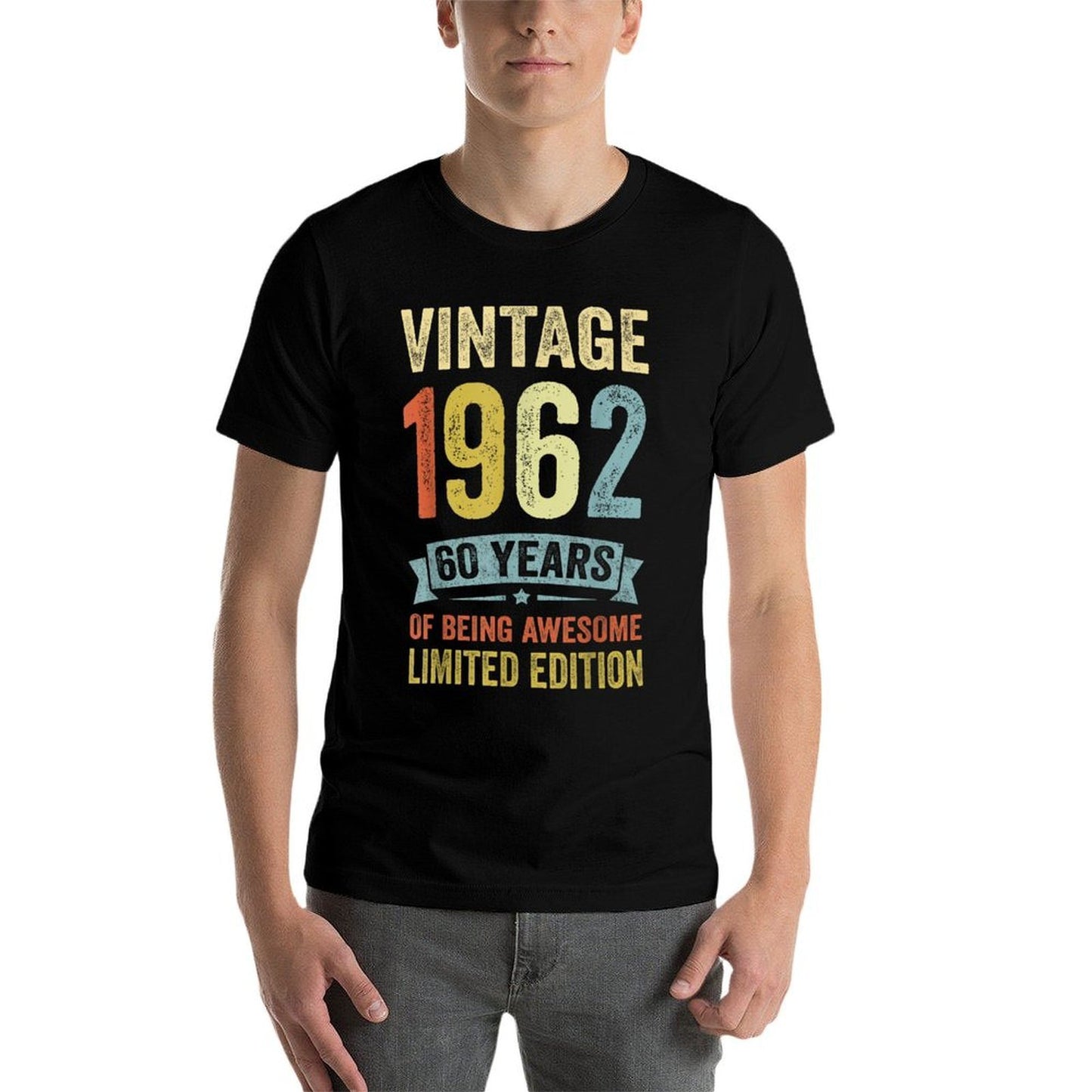 60 Year Old Gifts Vintage 1962 Limited Edition 60th Birthday Moisture-wicking T-Shirt