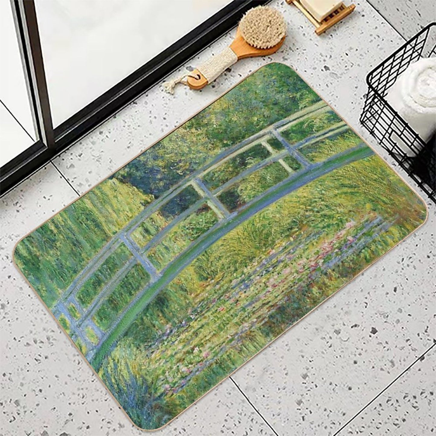 Claude Monet - Water-Lily Pond Long-Lasting Bath Mat