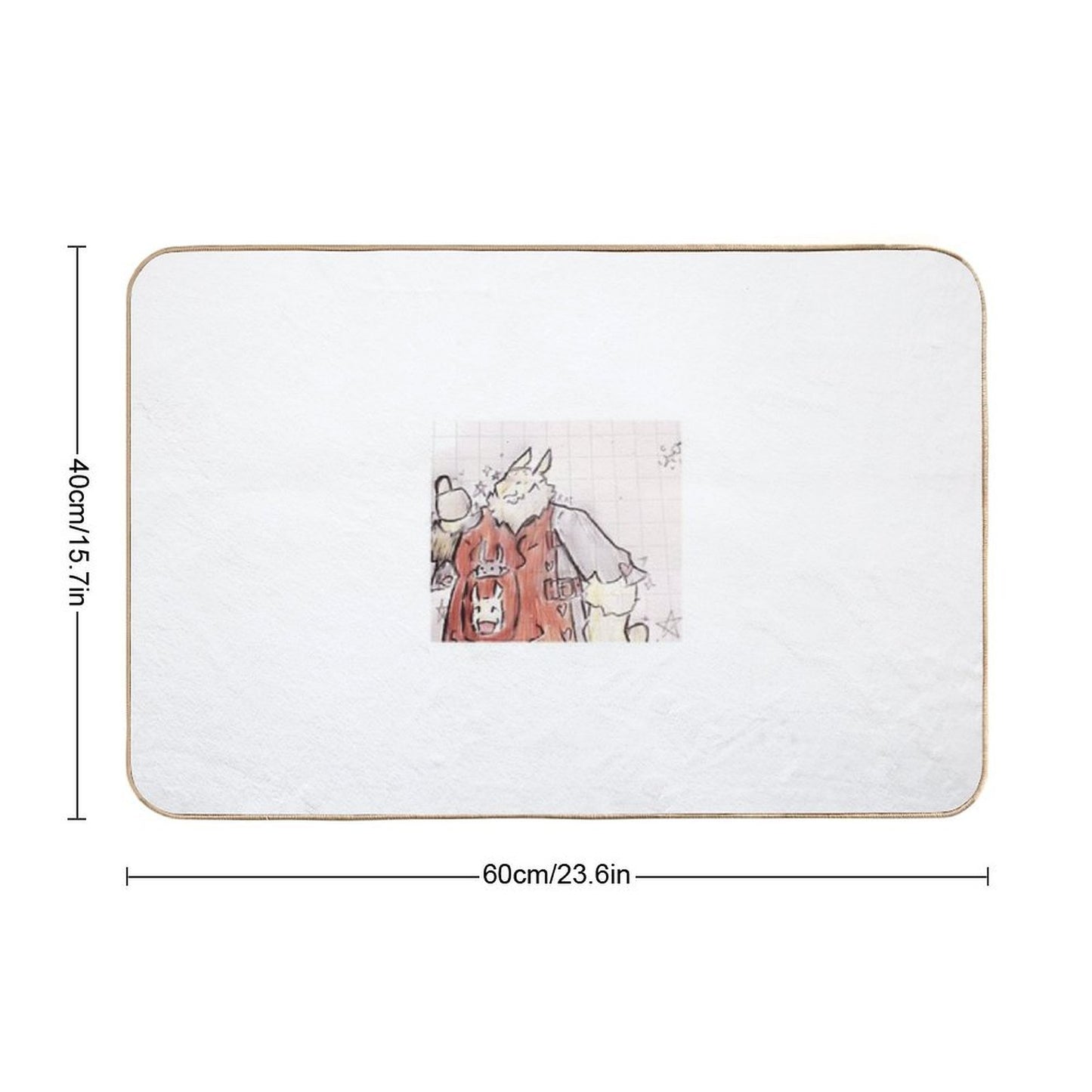 The Fluffy Rat Chief Non-Slip Bath Mat