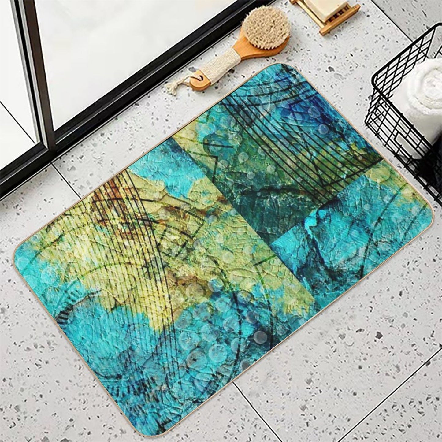 Turquoise Toxin-Free Bath Mat