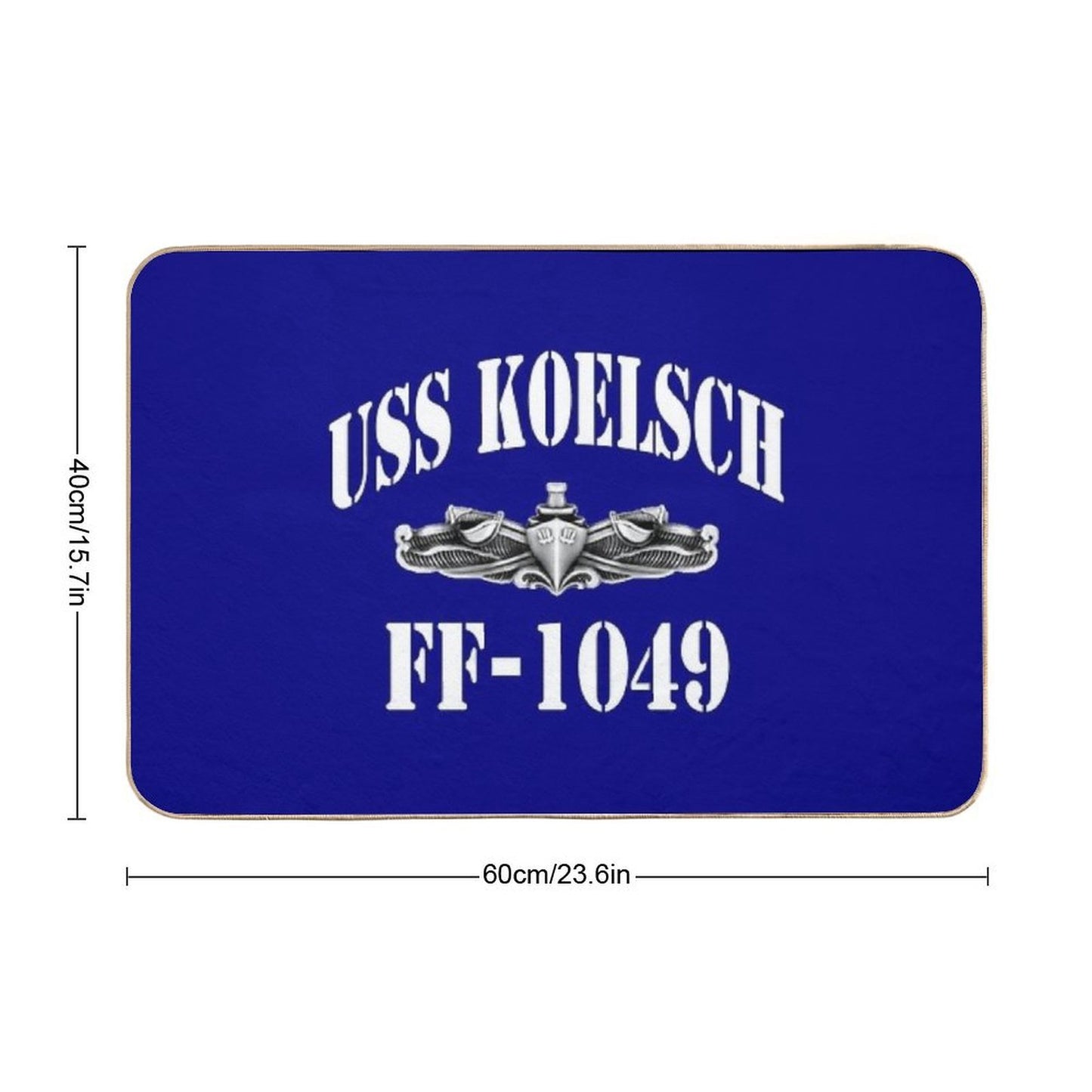 USS KOELSCH (FF-1049) SHIP'S STORE Rapid-Drying Bath Mat