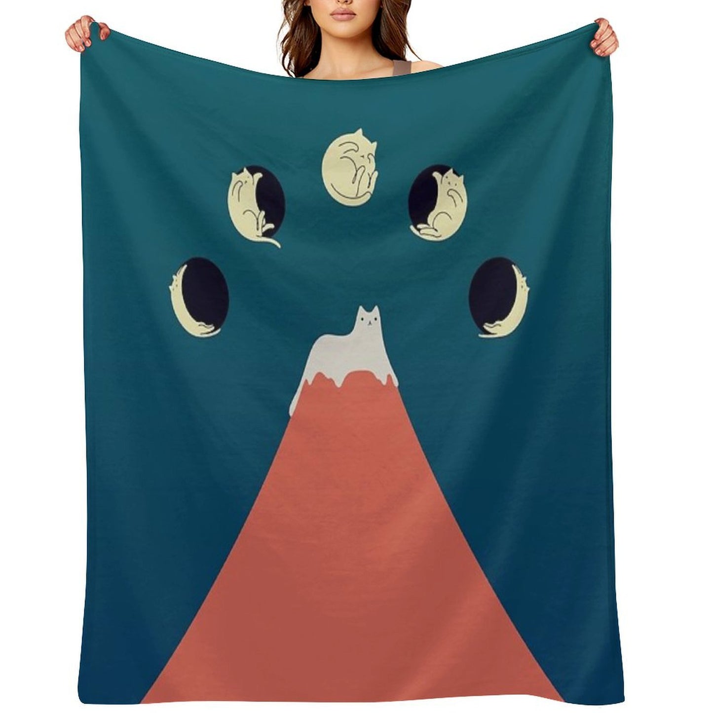 Cat Landscape 88 Gift-ready Throw Blanket