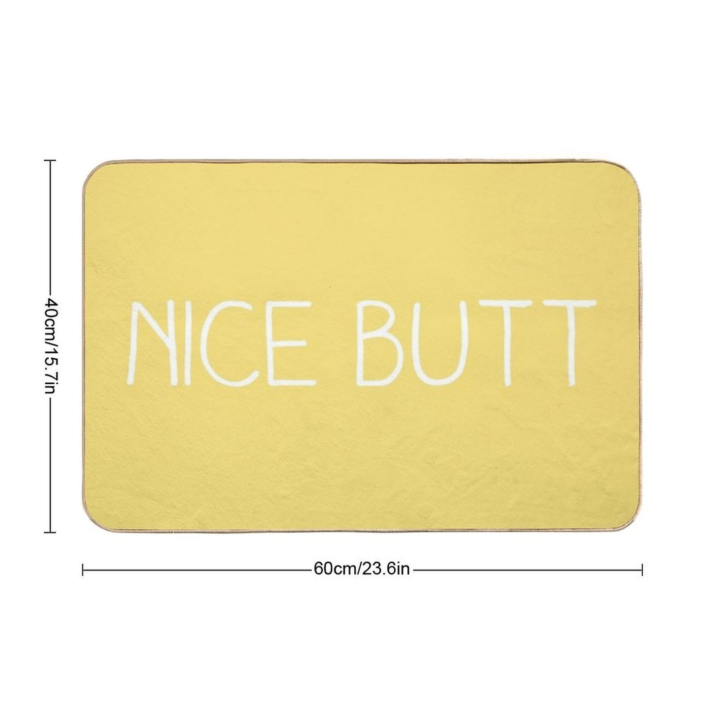 NICE BUTT Durable Bath Mat