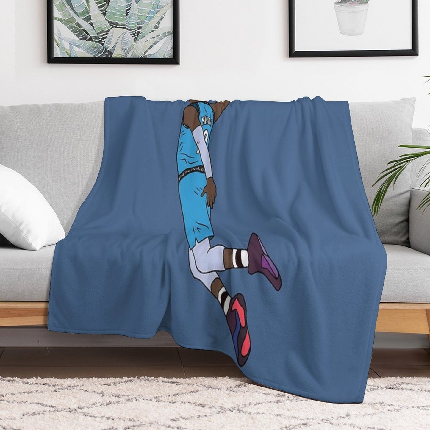 Ja Morant Dunk Shrink-resistant Throw Blanket