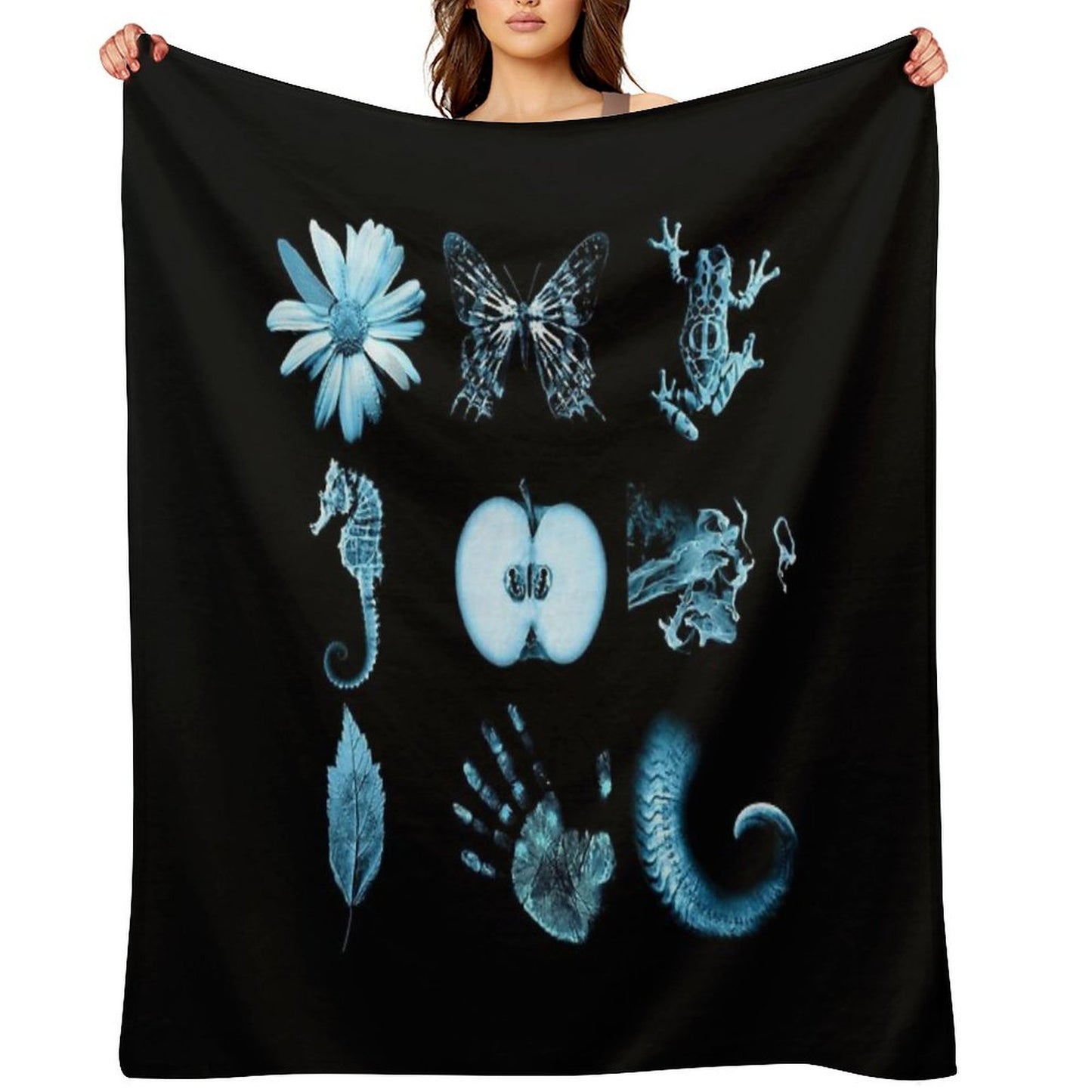 All Nine Glyphs of Fringe Versatility Throw Blanket