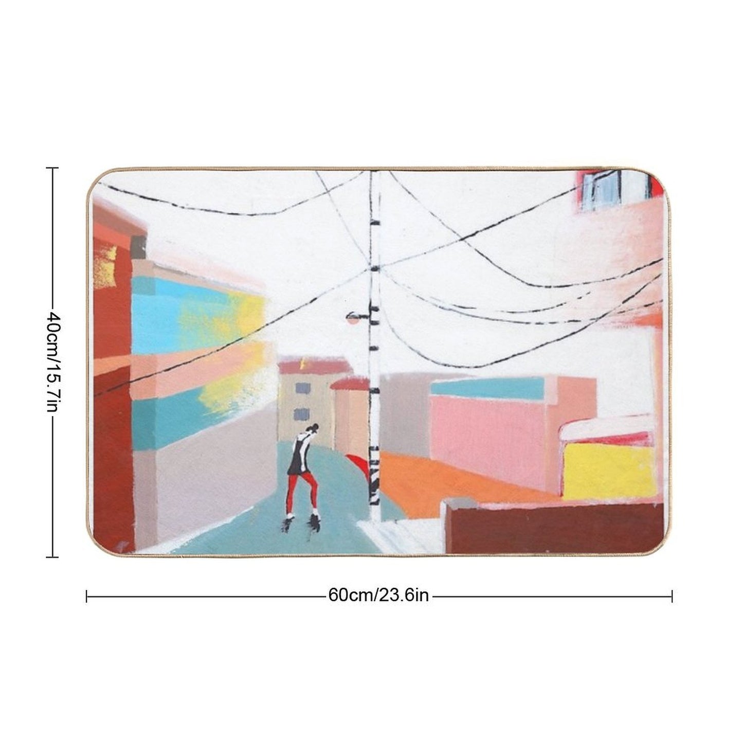 Dancing in The Street Absorbent Bath Mat