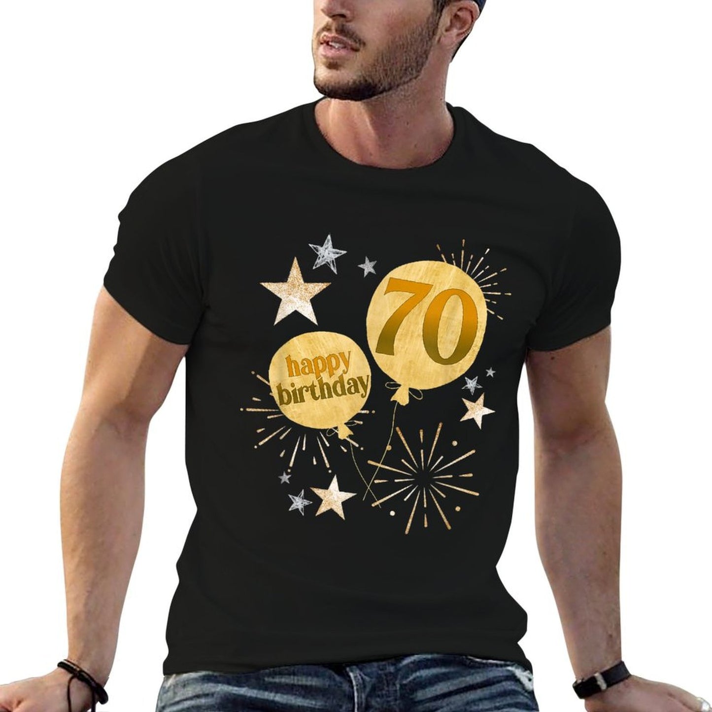 Happy 70th Birthday 70 Year Old Birthday Gifts Quick-drying T-Shirt