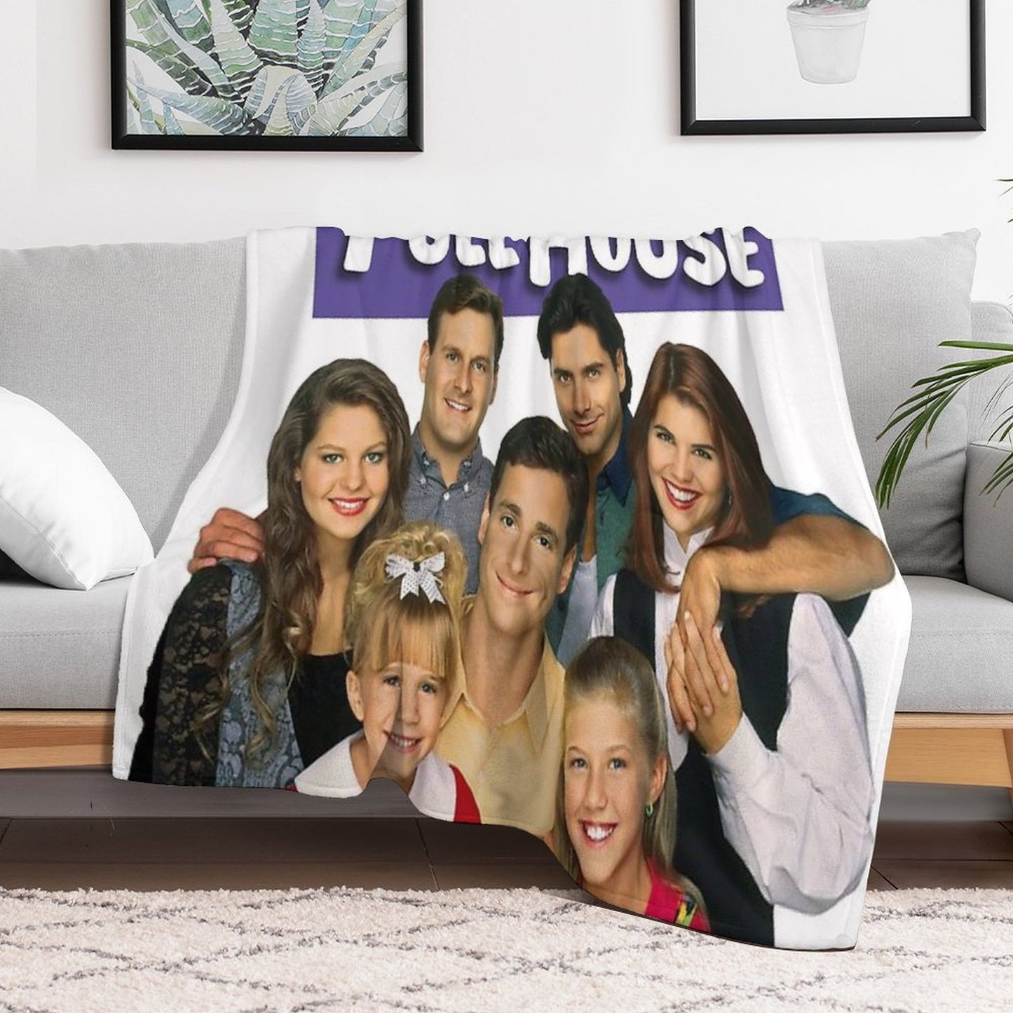 Full House Velvety-soft Throw Blanket