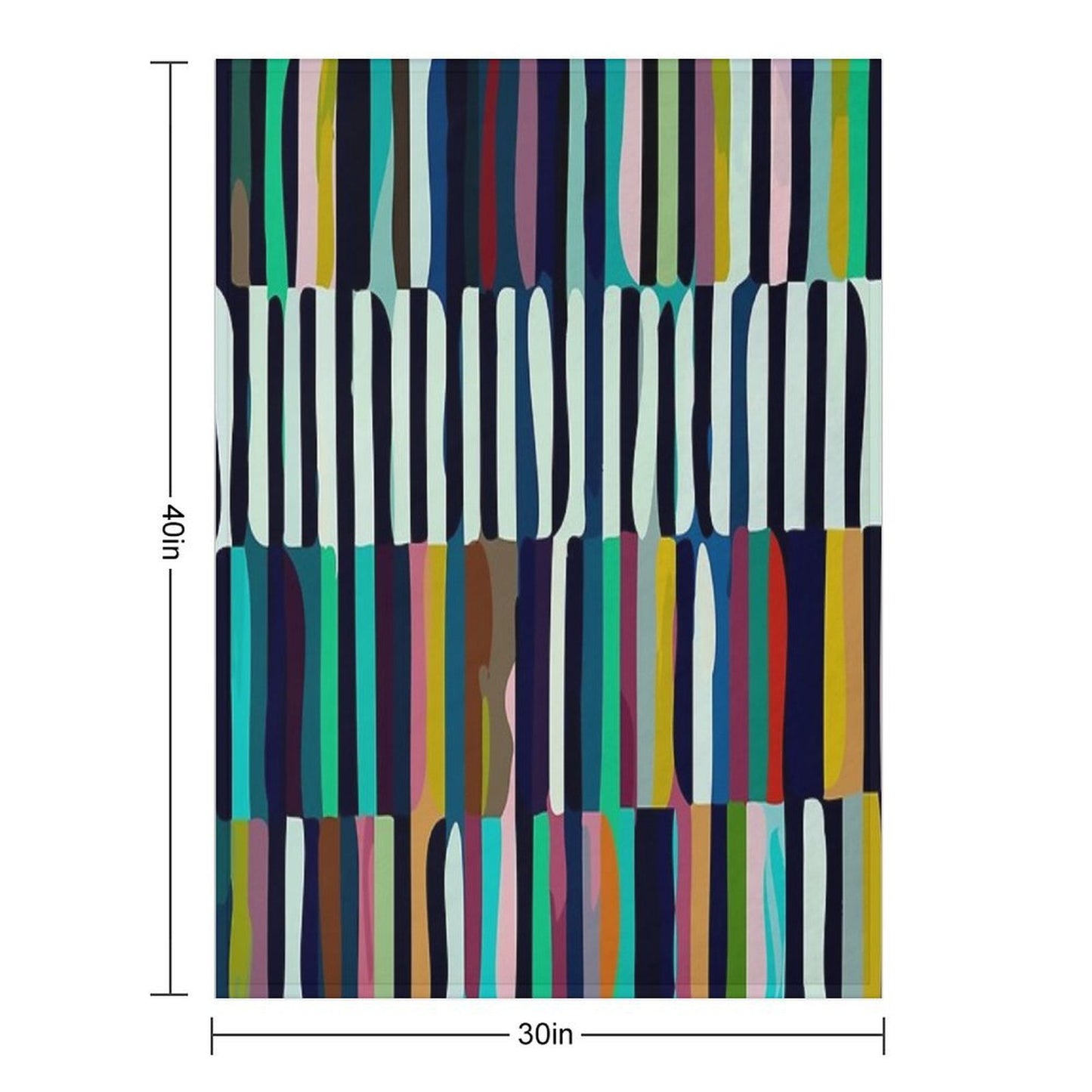 Etchnic Scandinavian Pattern - Vertical Comfort Throw Blanket
