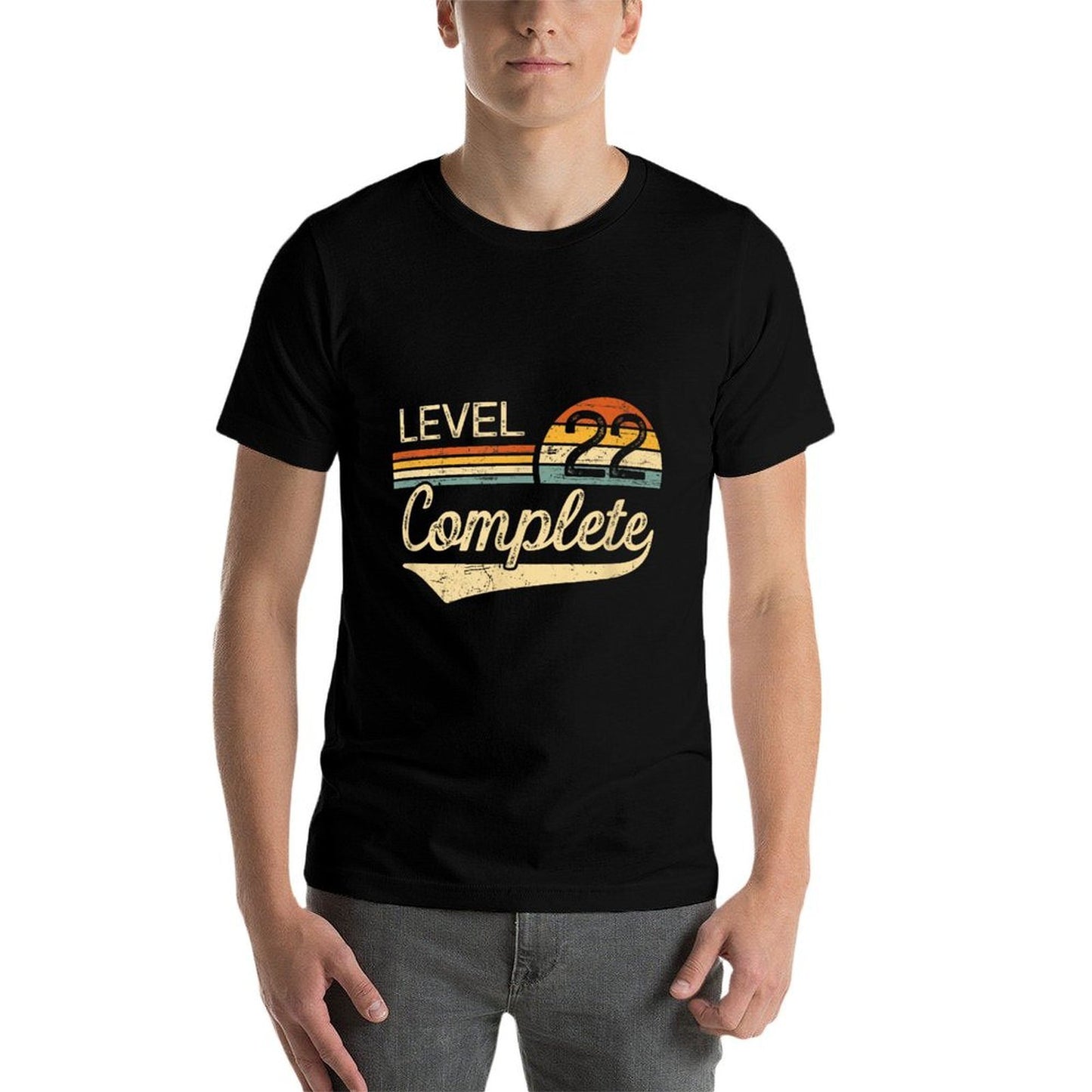 Level 22 Complete Vintage 22nd Wedding Anniversary Relaxed-fit T-Shirt