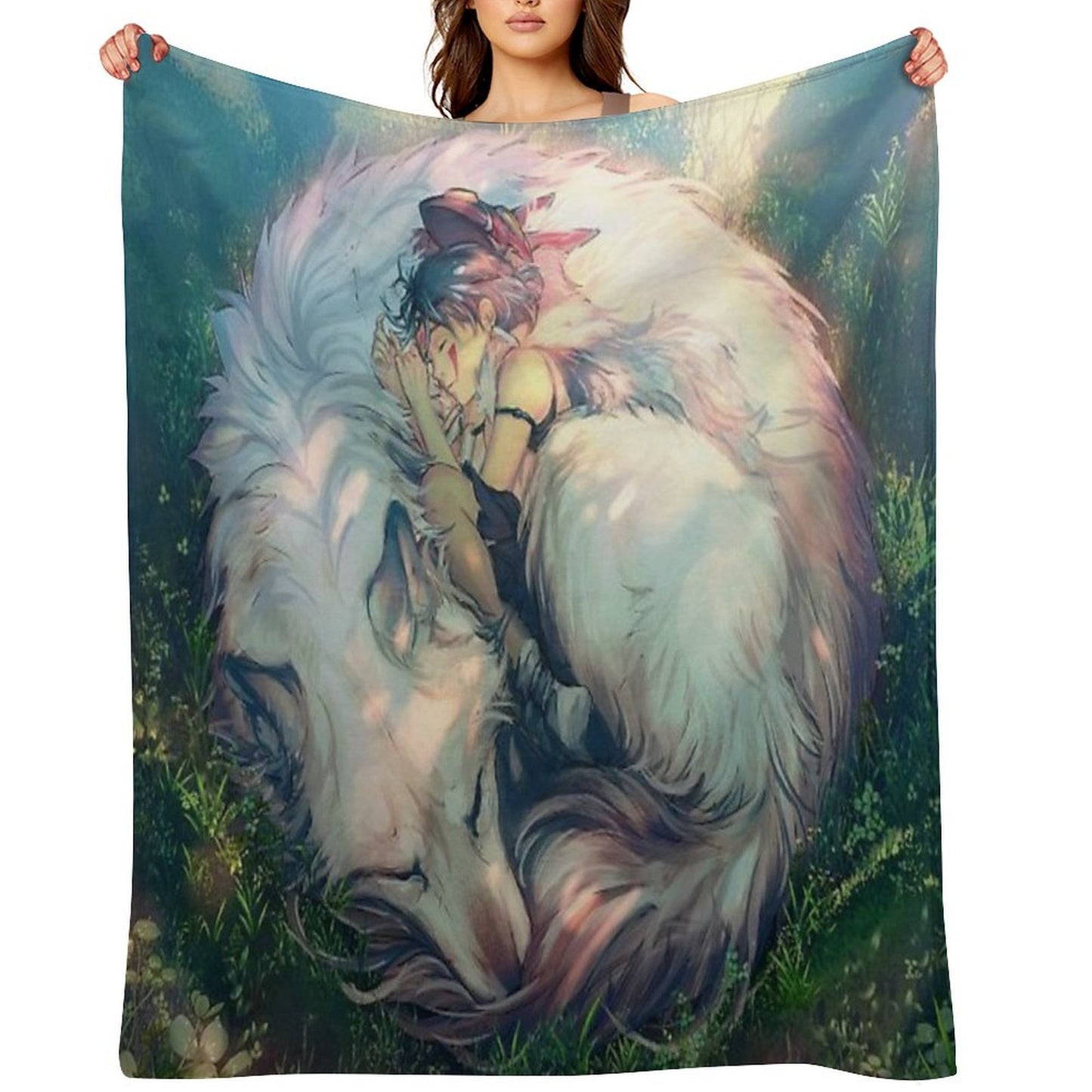 Princess Mononoke - Moro Machine-washable Throw Blanket