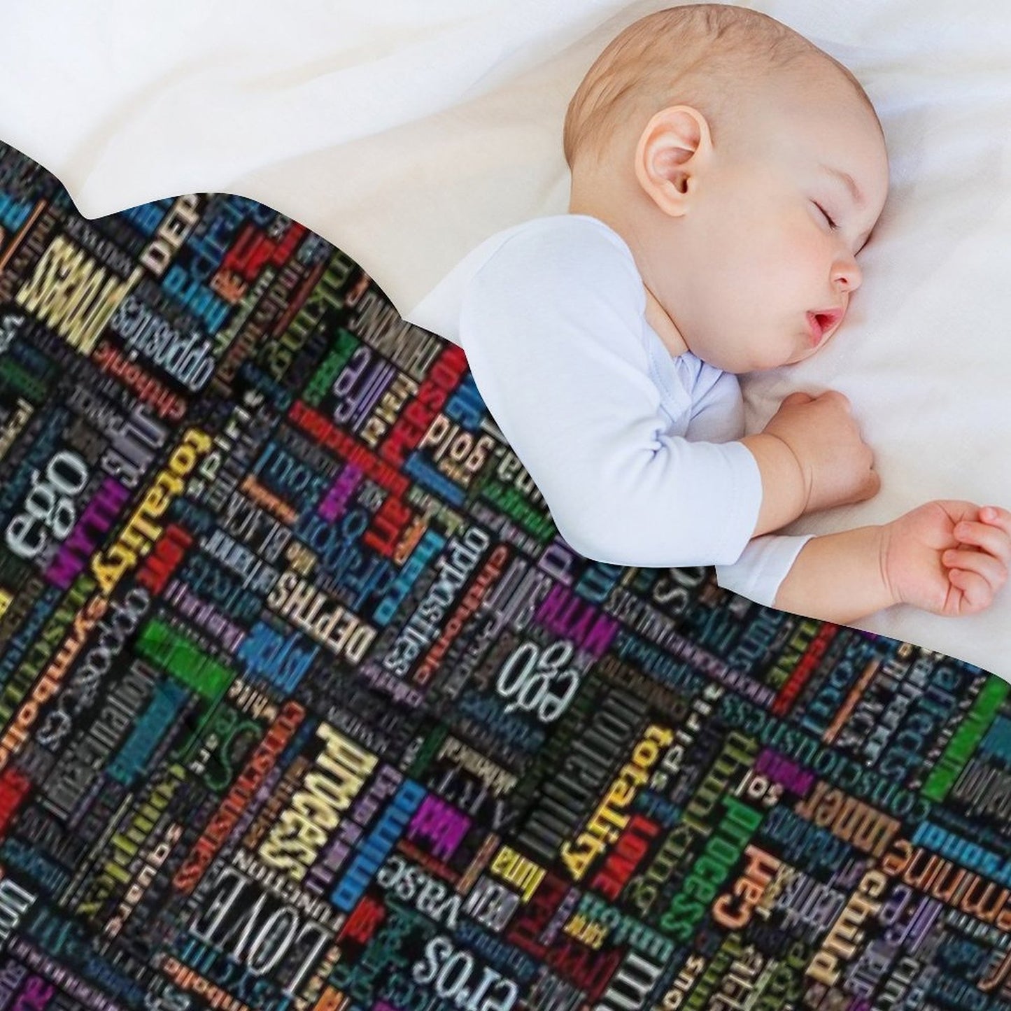 Jungian Psychology Word Cloud Wrinkle-free Throw Blanket