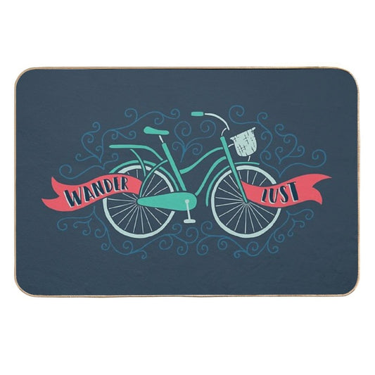 Wanderlust Bicycle  Anti-Trip Bath Mat