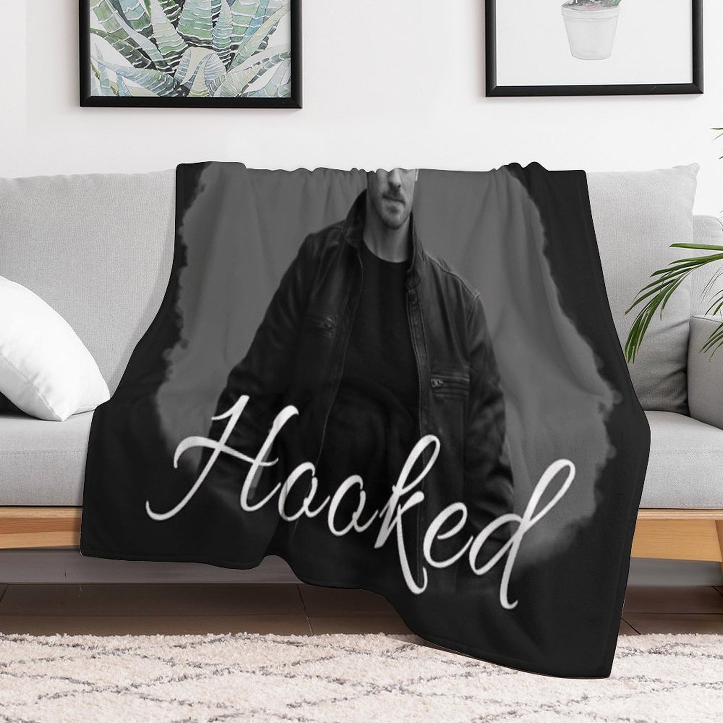 Hooked Sustainable Throw Blanket