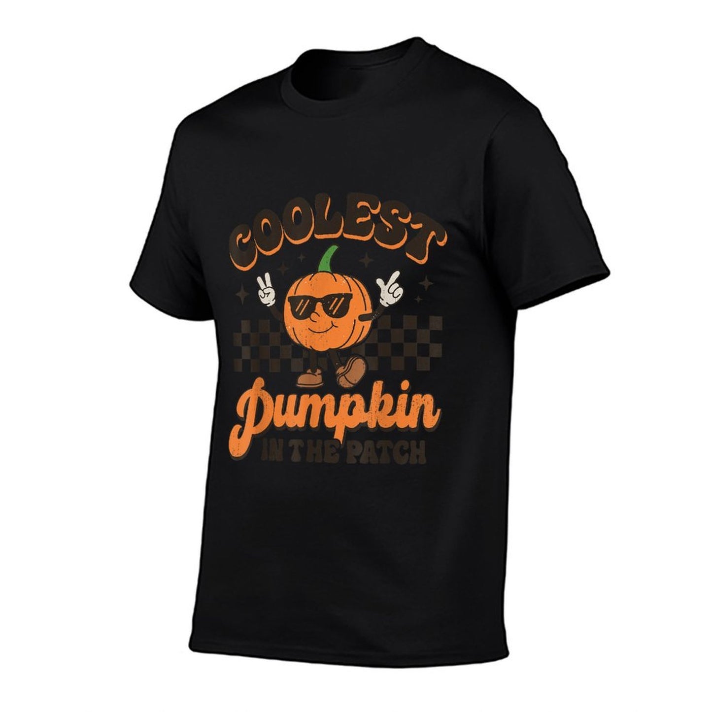 Groovy Coolest Pumpkin In The Patch Halloween For Boys Kids Stretchy T-Shirt