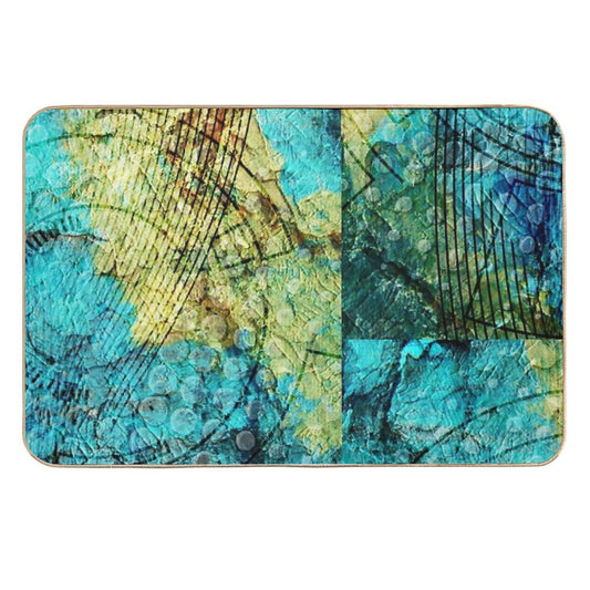 Turquoise  Toxin-Free Bath Mat