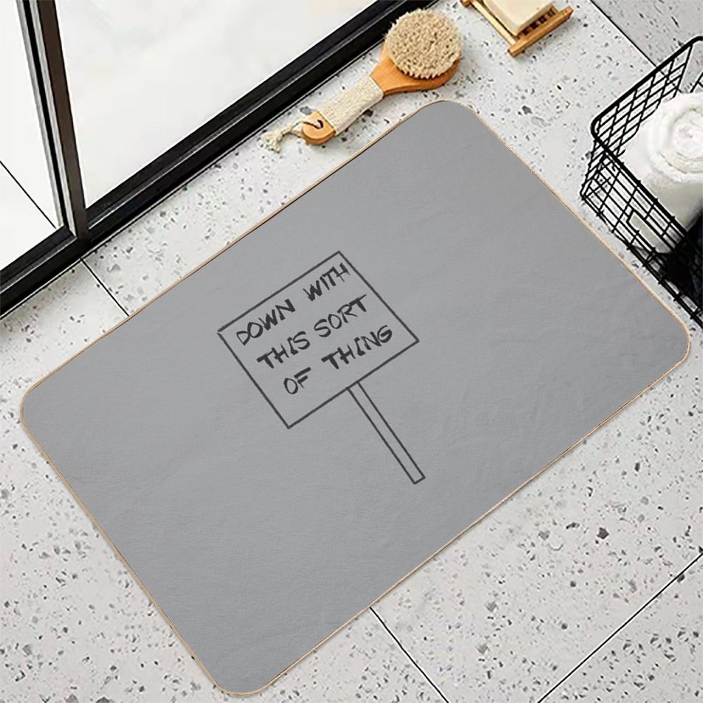 Down With This Sort Of Thing High-Traffic Bath Mat