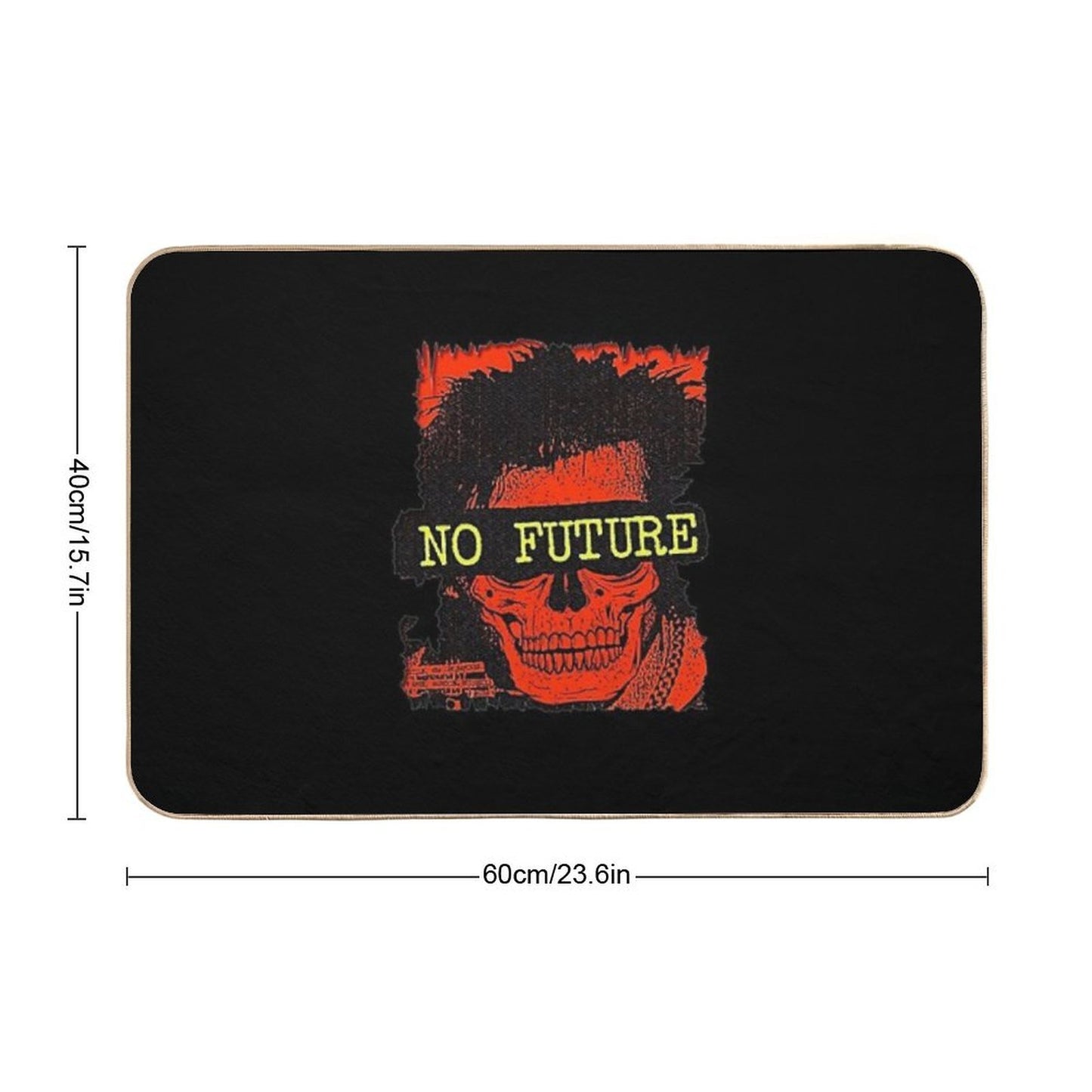 Punk No Future Absorbent Bath Mat