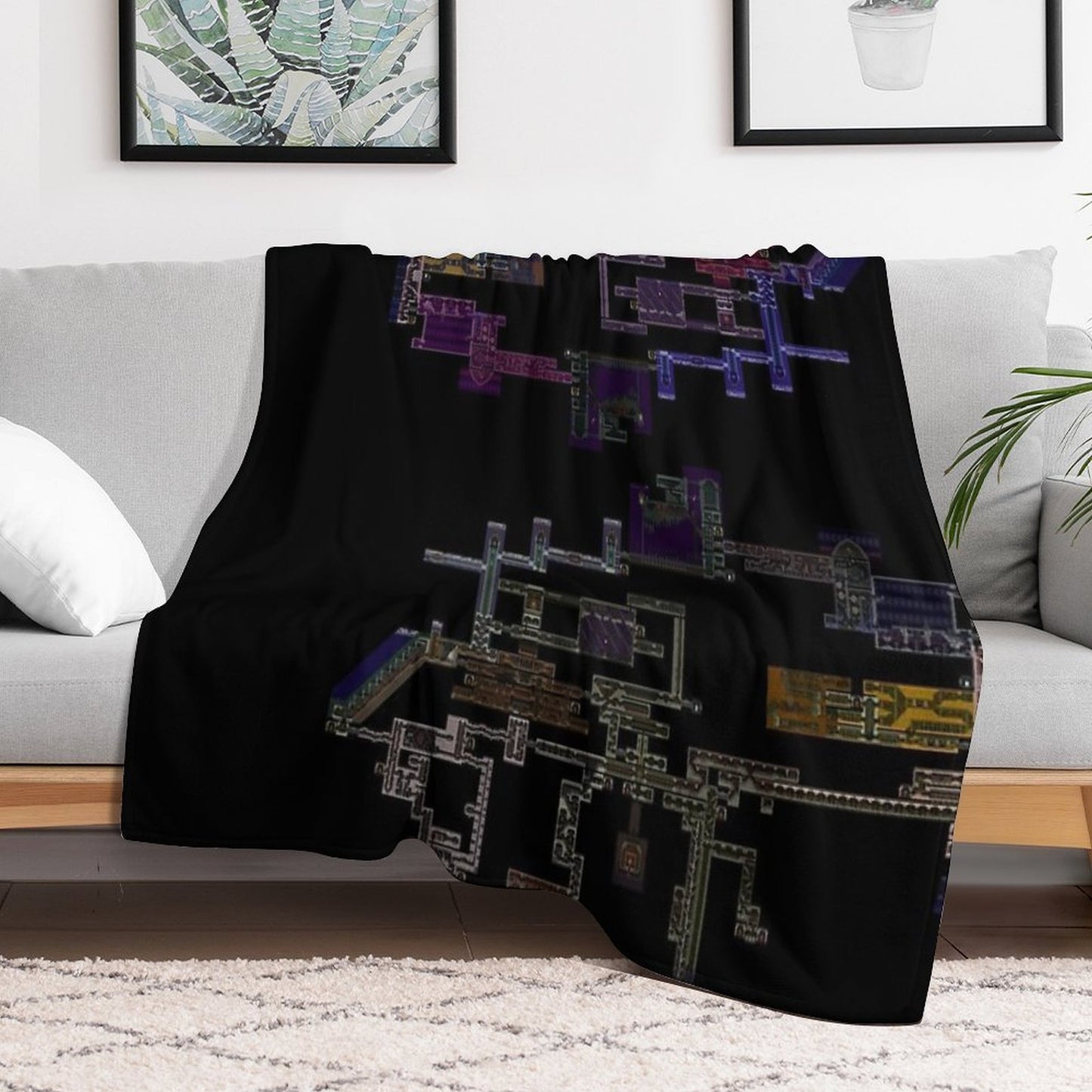 Castlevania Symphony Of The Night Anti-pilling Throw Blanket