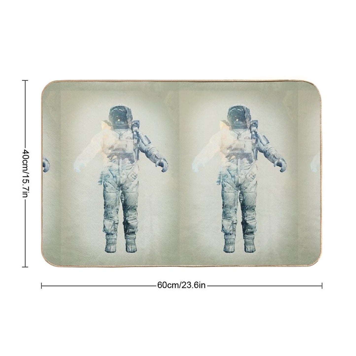 Astroscape - Astronaut Double Exposure Toxin-Free Bath Mat