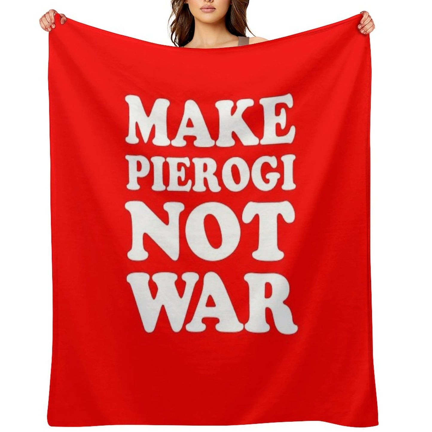 Make Pierogi Not War Polish Food Peace All-season Throw Blanket